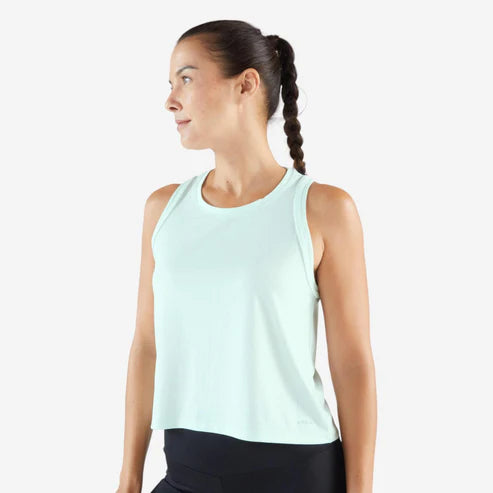 Kiprun Run 500 Women's Cropped Running Tank Top